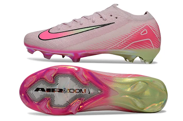 Nike Mercurial Vapor Air Zoom Pink Iridescent Firm-Ground Soccer Shoes 6