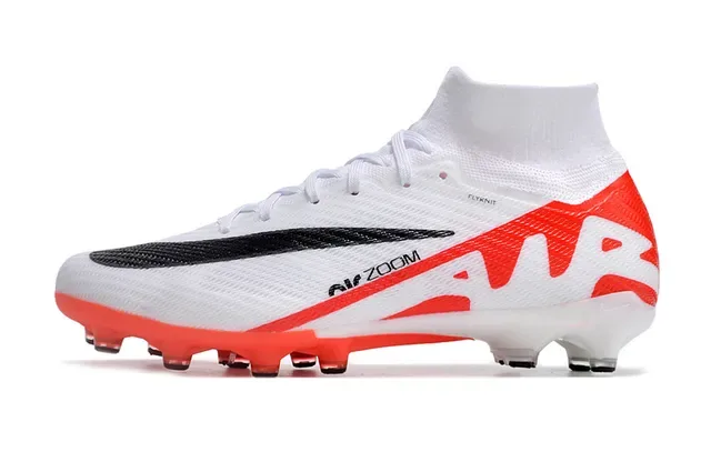 Nike Mercurial Vapor Air Zoom Blanc et Orange Chaussures de football Firm-Ground 6