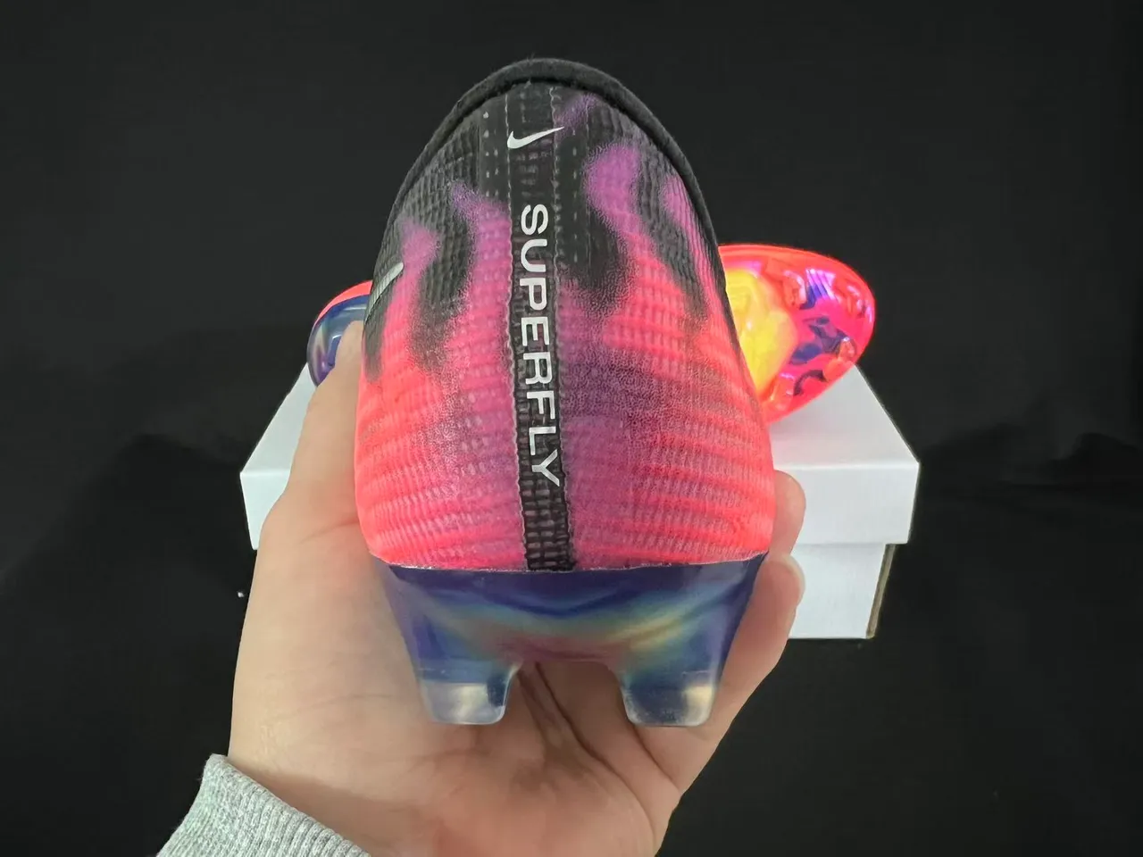Nike Mercurial Vapor Gradient Pink Purple Firm-Ground Soccer Shoes 3