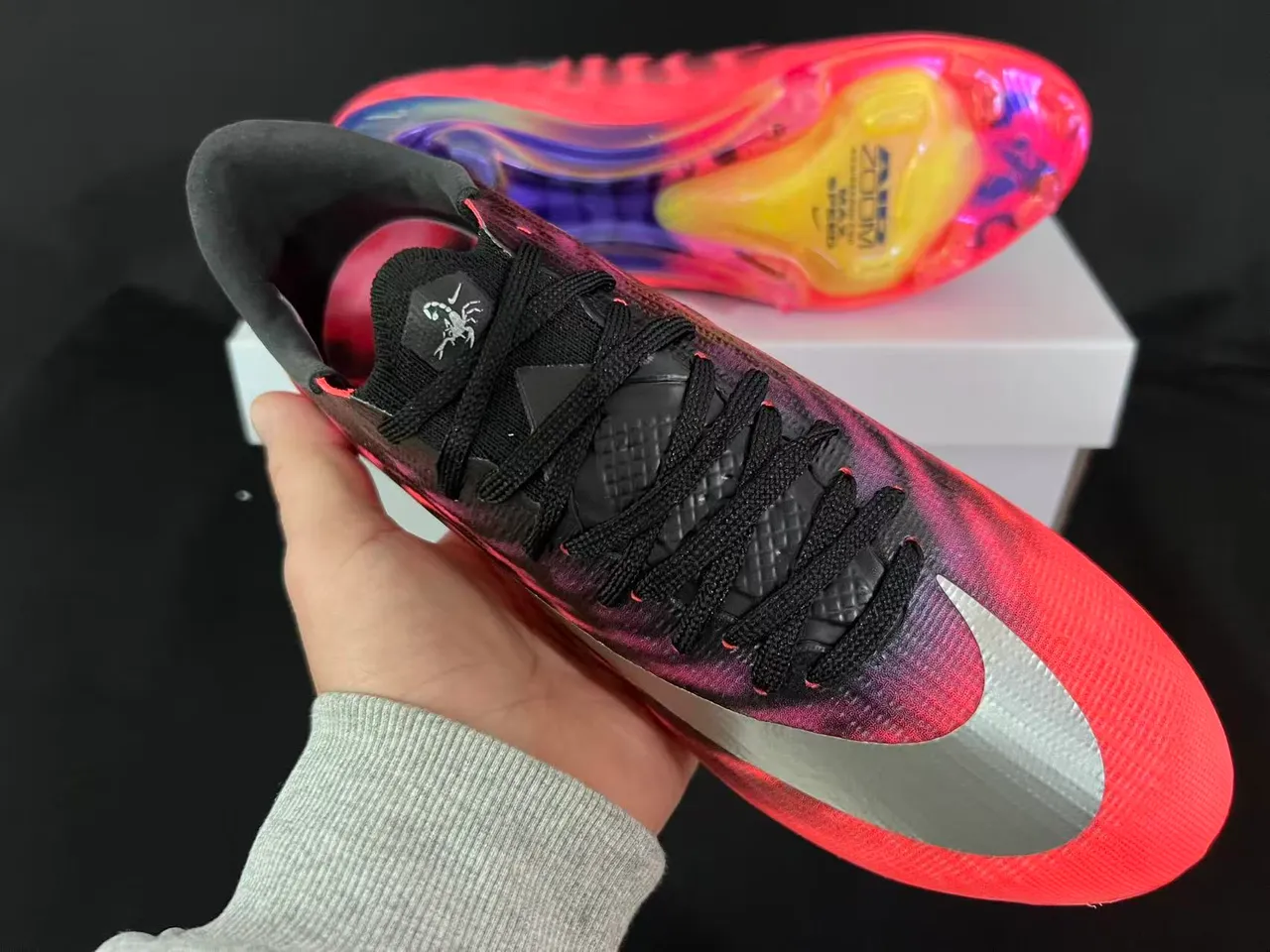 Nike Mercurial Vapor Gradient Pink Purple Firm-Ground Soccer Shoes 5