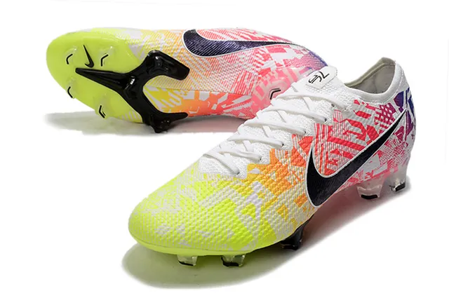 Nike Mercurial Vapor Chaussures de football à impression géométrique multicolore pour terrain ferme 6