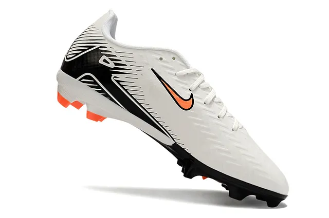 Nike Mercurial Vapor White Black Orange Firm-Ground Soccer Shoes 2