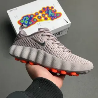 Nike Mind 002 Gray and Orange Lifestyle Sneakers
