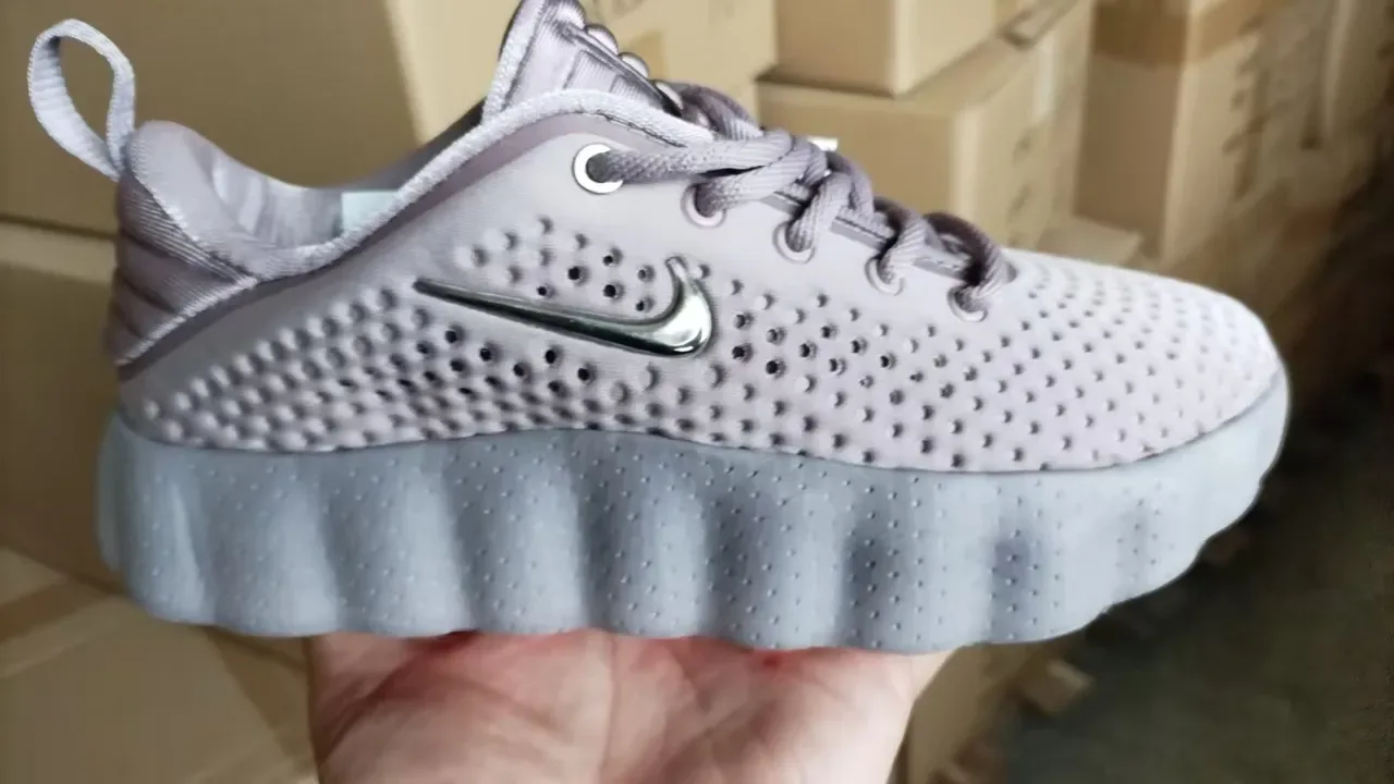 Nike Mind 002 Gray and Orange Lifestyle Sneakers 7