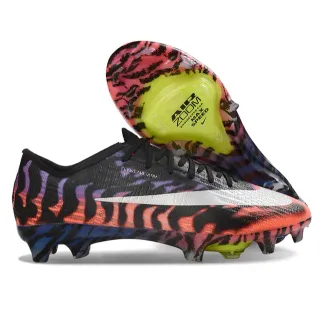 Nike Multicolor Black Flyweave Upper Tiger-Stripe Print Firm-Ground Soccer Shoes