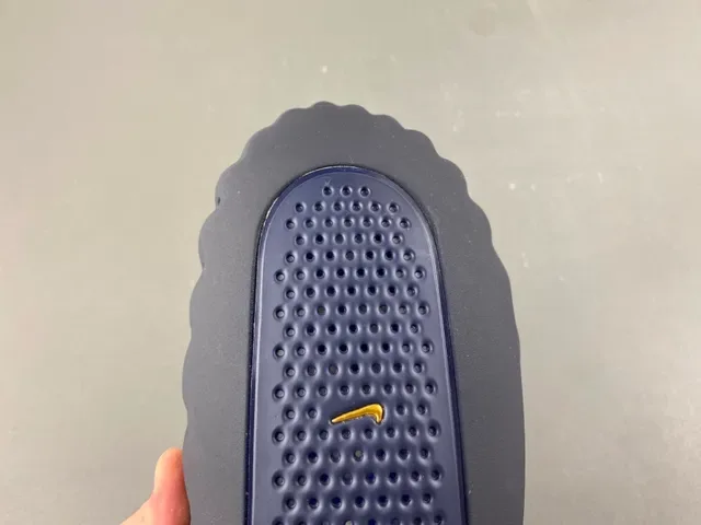 Nike Navy Blue Molded Rubber Sole Perforated Upper Slippers 4