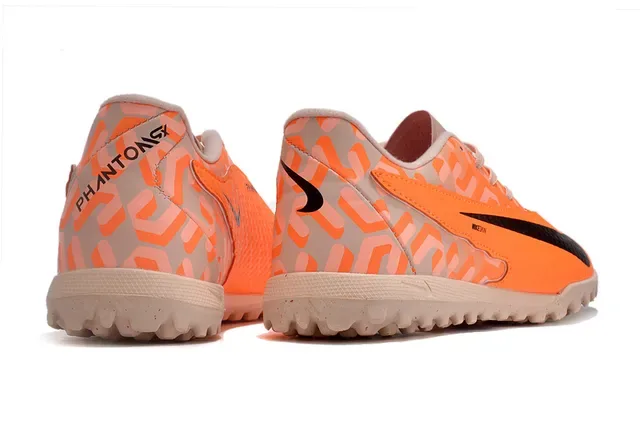 Nike Chaussures de football orange beige synthétique coupe basse pour gazon artificiel 7