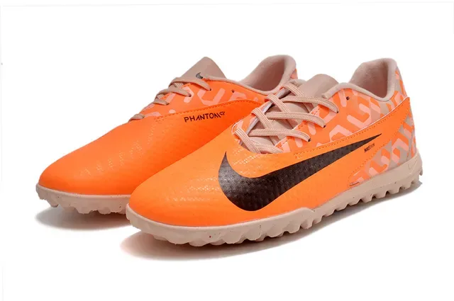 Nike Chaussures de football orange beige synthétique coupe basse pour gazon artificiel 8