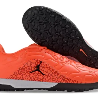 Nike Laranja Preto Esculpido Sintético Superior Texturizado Padrão Sobreposição Campo Futebol Sapatos