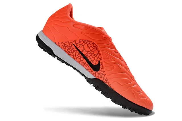 Nike Orange Black Sculpted Synthetic Upper Textured Overlay Pattern Turf Soccer Shoes 11
