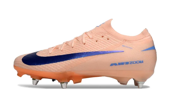 Nike কমলা-বেগুনি লো-কাট সক-ফিট আপার ফ্লাইকনিট-লাইক নিট কনস্ট্রাকশন ফার্ম-গ্রাউন্ড সকার শু 8
