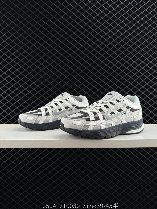 Nike P-8000 Light Gray and Navy Lifestyle Sneakers 4