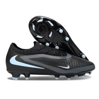 Nike Phantom GT Black and Light Blue Firm-Ground Soccer Shoes