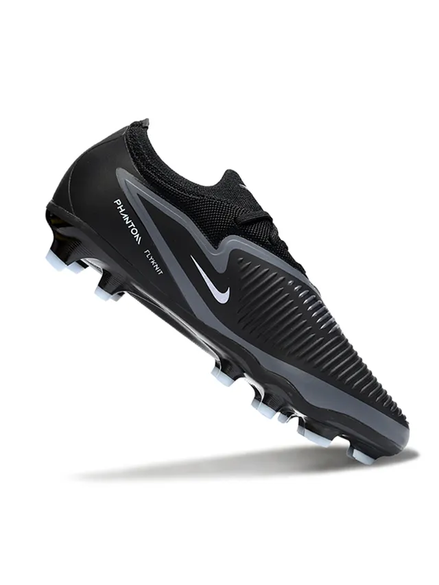 Nike Phantom GT Black and Light Blue Firm-Ground Soccer Shoes 2