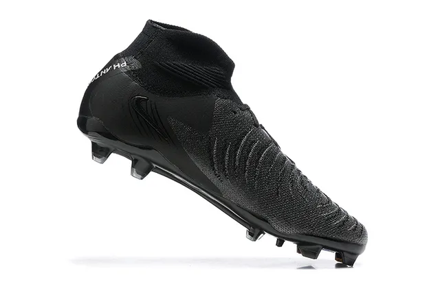 Nike Phantom GT Black Blue High-Cut Sock-Fit Collar Firm-Ground Soccer Shoes 4