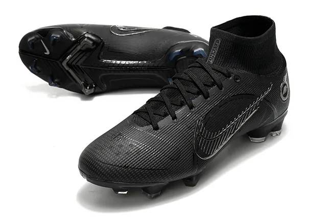 Nike Phantom GT Black Silver Firm-Ground Soccer Shoes 6