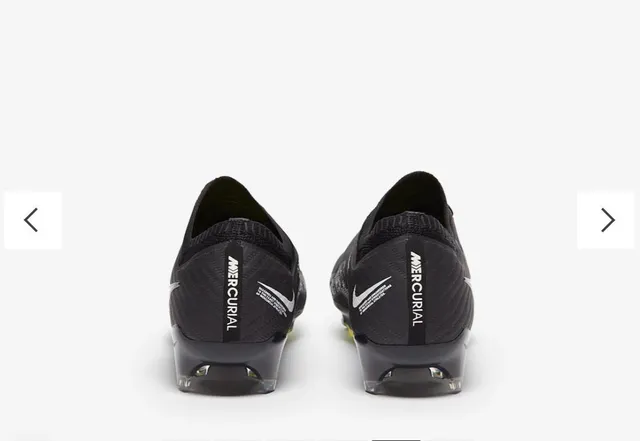 Nike Phantom GT Black Yellow Flyknit Upper Air Zoom Cushioning Firm-Ground Soccer Shoes 3