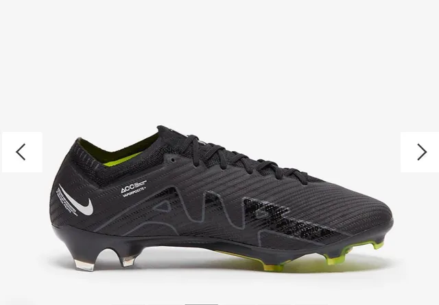 Nike Phantom GT Black Yellow Flyknit Upper Air Zoom Cushioning Firm-Ground Soccer Shoes 5