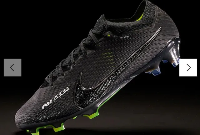 Nike Phantom GT Black Yellow Flyknit Upper Air Zoom Cushioning Firm-Ground Soccer Shoes 6