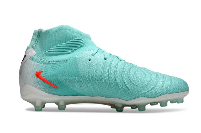 Nike Phantom GT Blue Orange High-Top Knit Upper Sock-Fit Collar Firm-Ground Soccer Shoes 7