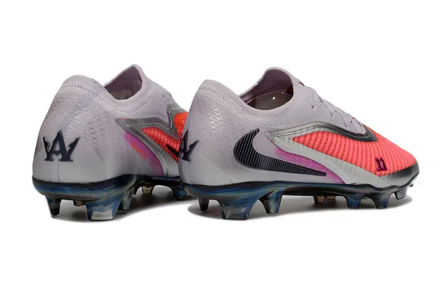 Nike Phantom GT Gray Pink Low-Cut Knit Upper Firm-Ground Soccer Shoes 5