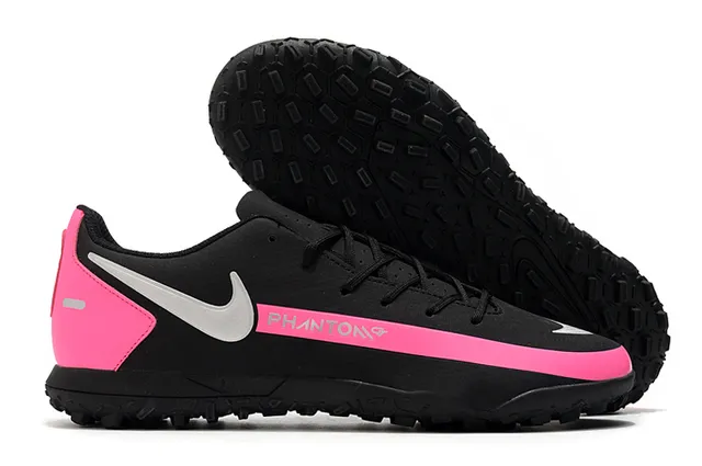 Nike Phantom GT Vert Bleu Bas-Coupé Maille Synthétique Supérieure Swoosh Turquoise Superposition Chaussures de Football Turf 3