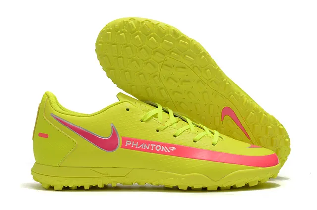 Nike Phantom GT Vert Bleu Bas-Coupé Maille Synthétique Supérieure Swoosh Turquoise Superposition Chaussures de Football Turf 10