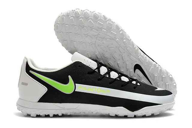 Nike Phantom GT Vert Bleu Bas-Coupé Maille Synthétique Supérieure Swoosh Turquoise Superposition Chaussures de Football Turf 11