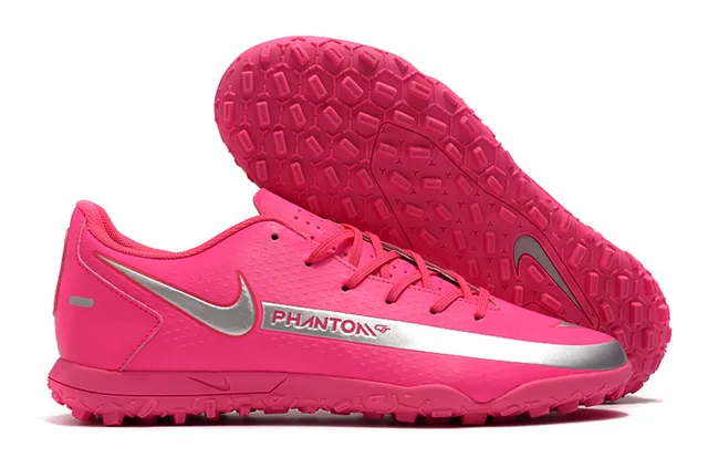 Nike Phantom GT Vert Bleu Bas-Coupé Maille Synthétique Supérieure Swoosh Turquoise Superposition Chaussures de Football Turf 14