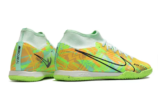 Nike Phantom GT Chaussures de football intérieur Or Rose Cuivre Métallique Tige Collet à la Cheville Intérieur 24