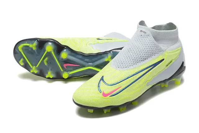 Nike Phantom GT Amarelo Neon Branco Chuteiras de Futebol Firm-Ground 7