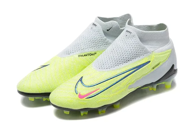 Nike Phantom GT Amarelo Neon Branco Chuteiras de Futebol Firm-Ground 8