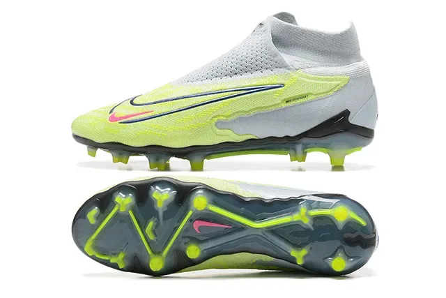 Nike Phantom GT Amarelo Neon Branco Chuteiras de Futebol Firm-Ground 9