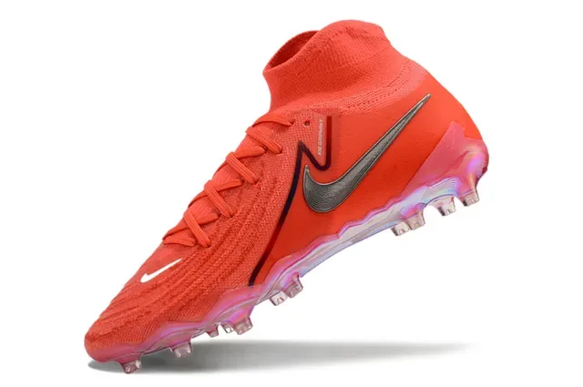 Nike Phantom GT Sapatos de futebol laranja prata translúcidos para terreno firme 3