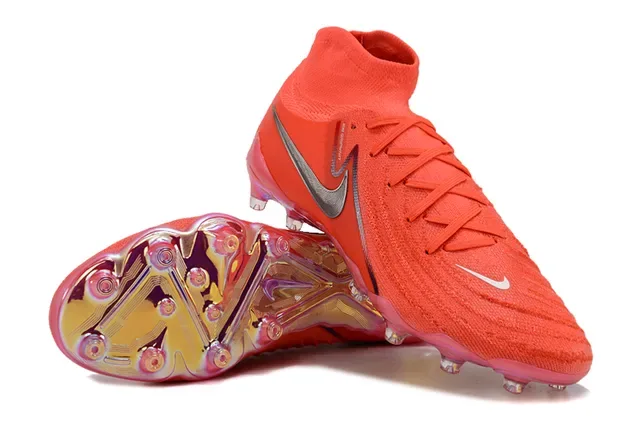 Nike Phantom GT Sapatos de futebol laranja prata translúcidos para terreno firme 4