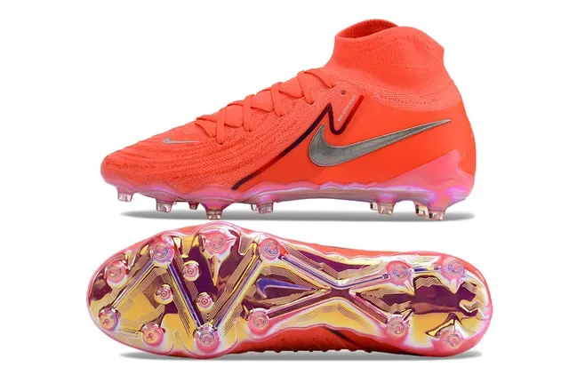 Nike Phantom GT Sapatos de futebol laranja prata translúcidos para terreno firme 6
