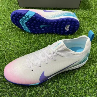 Nike Phantom GT Pink Blue Gradient Upper Purple Swoosh Turf Soccer Shoes