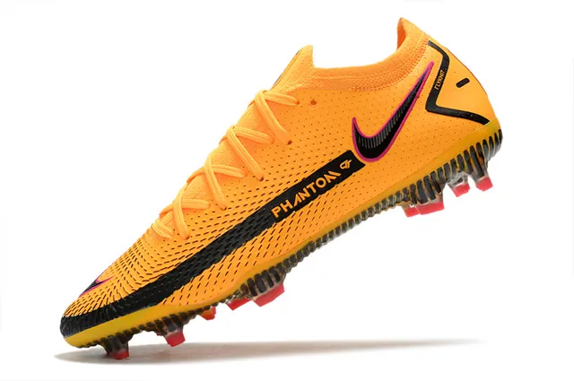 Nike Phantom GT White Gold Blue Firm-Ground Soccer Shoes 8