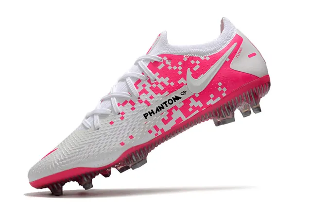 Nike Phantom GT White Gold Blue Firm-Ground Soccer Shoes 20