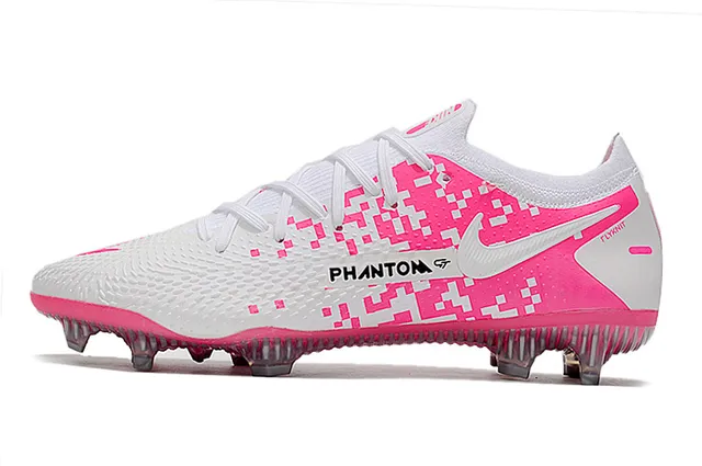Nike Phantom GT White Gold Blue Firm-Ground Soccer Shoes 21