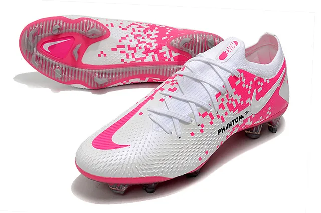 Nike Phantom GT White Gold Blue Firm-Ground Soccer Shoes 22