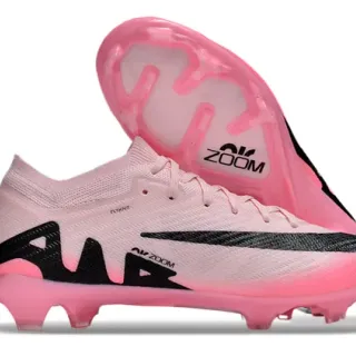 Nike Pink Black Flyknit Upper Gradient Colorway Firm-Ground Soccer Shoes