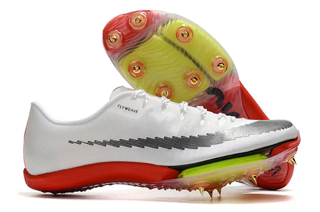 Nike rose orange Flyweave Upper Spike Plate chaussures de course 4