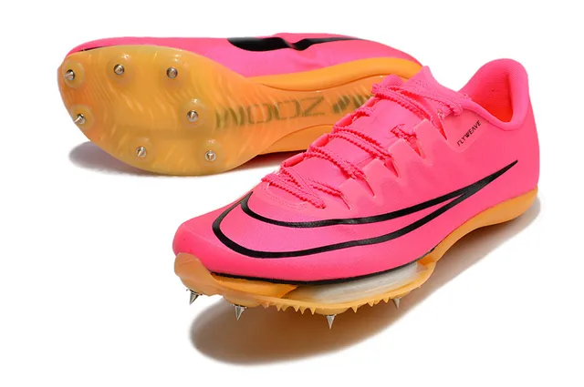 Nike rose orange Flyweave Upper Spike Plate chaussures de course 12