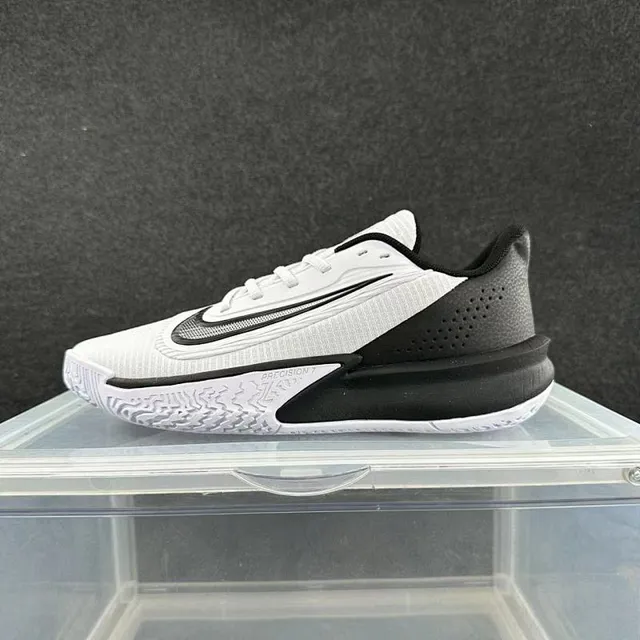 Nike Precision 7 White/Black Basketball Shoes 2