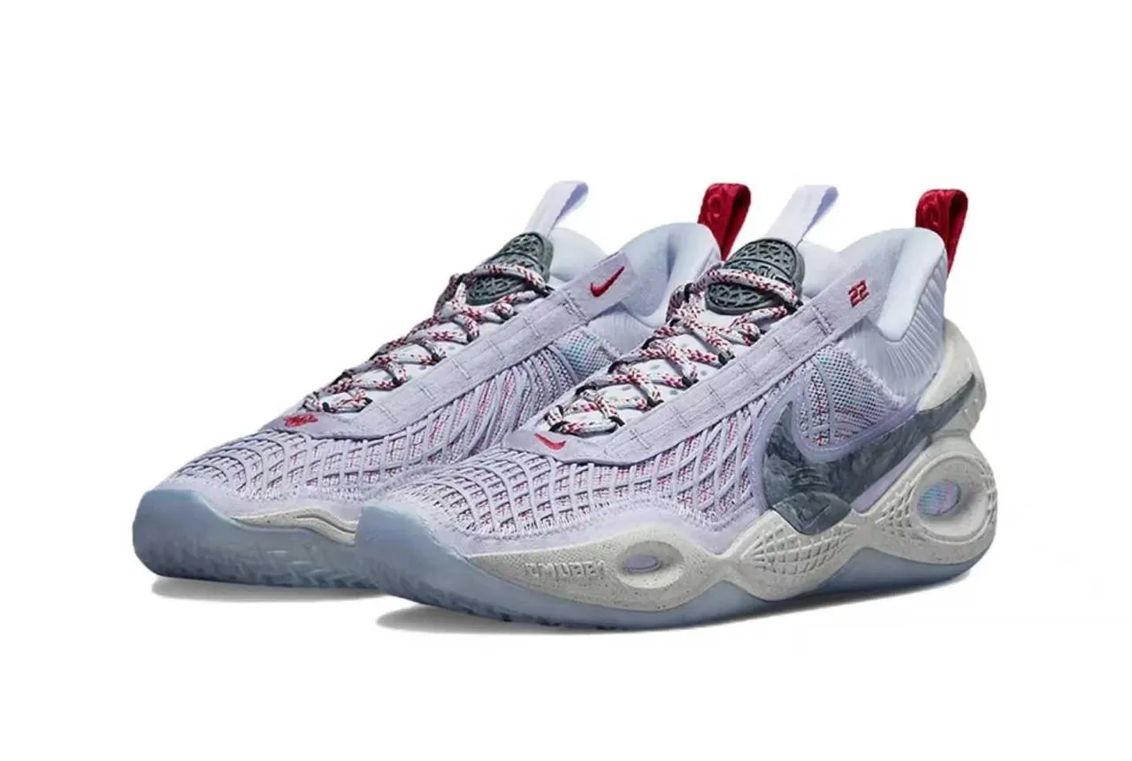 Nike Chaussures de Basketball Violet Vert Tige Maille Midsole Sculptée 6