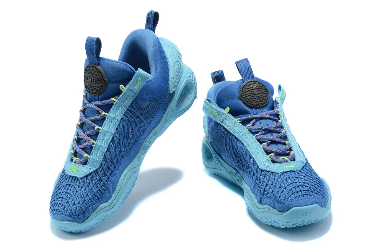 Nike Chaussures de Basketball Violet Vert Tige Maille Midsole Sculptée 9