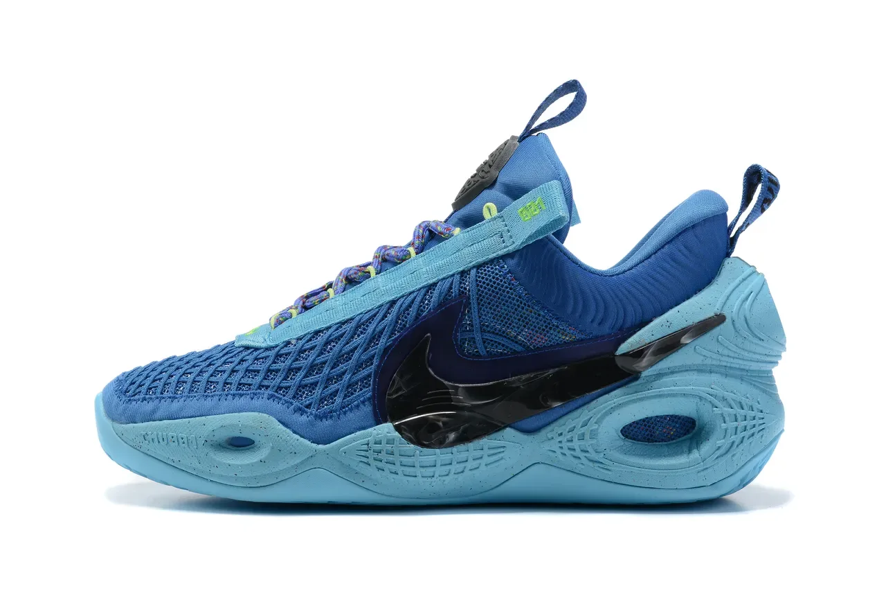 Nike Chaussures de Basketball Violet Vert Tige Maille Midsole Sculptée 10