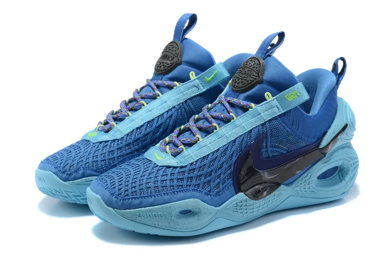 Nike Chaussures de Basketball Violet Vert Tige Maille Midsole Sculptée 11