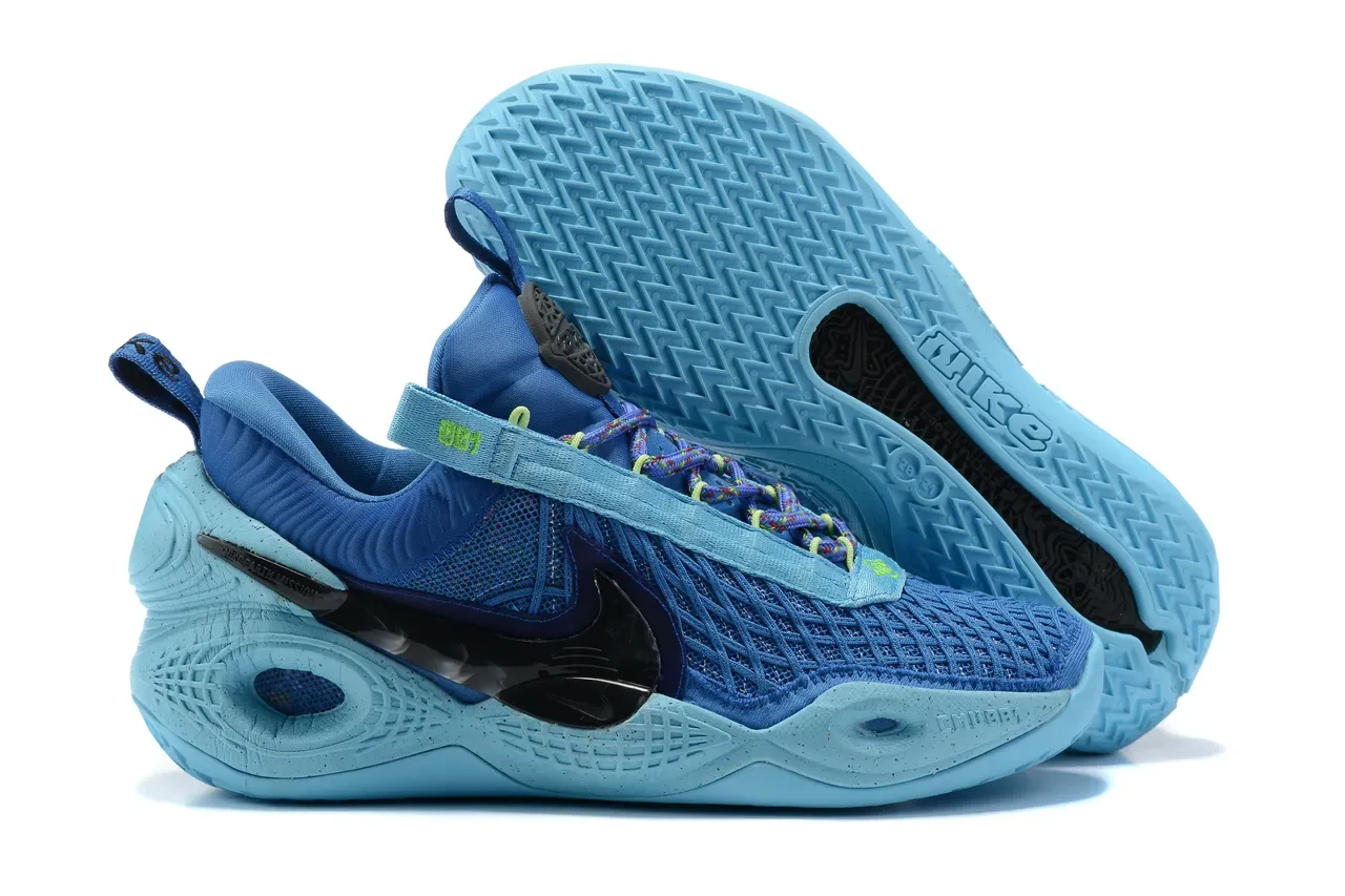 Nike Chaussures de Basketball Violet Vert Tige Maille Midsole Sculptée 12